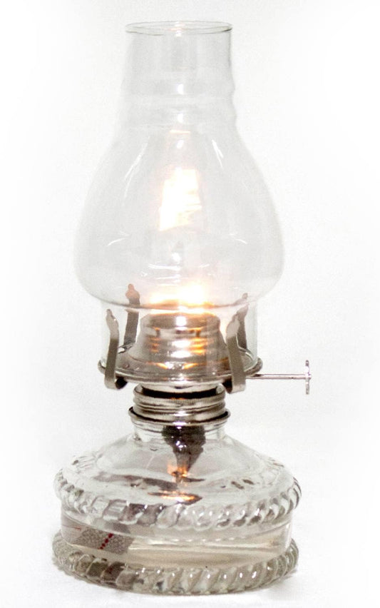 Lehman's Clear Glass Oil Lamp w/ #2 Burner & Wick
