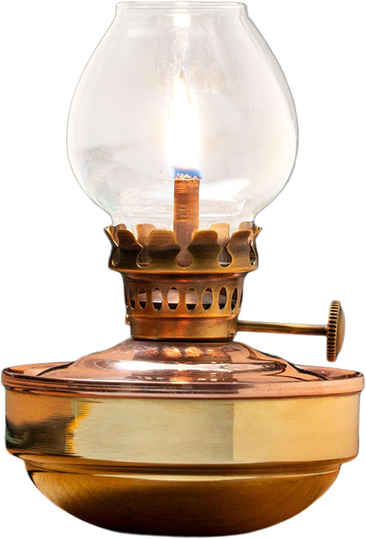 Nautical Oil Lamp - Brass & Copper, Kerosene Lantern